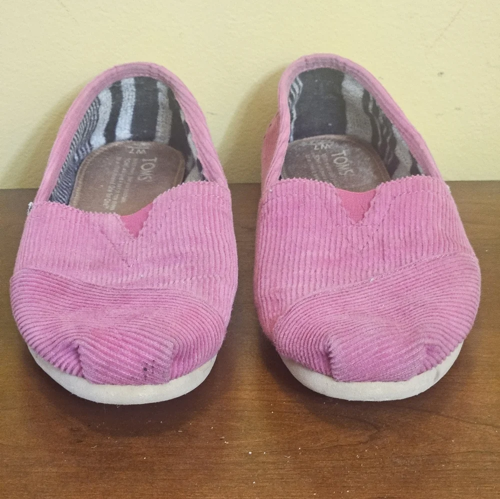 TOMS Alpargata Cloudbound Vintage Pink Corduroy Size 7